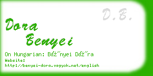 dora benyei business card